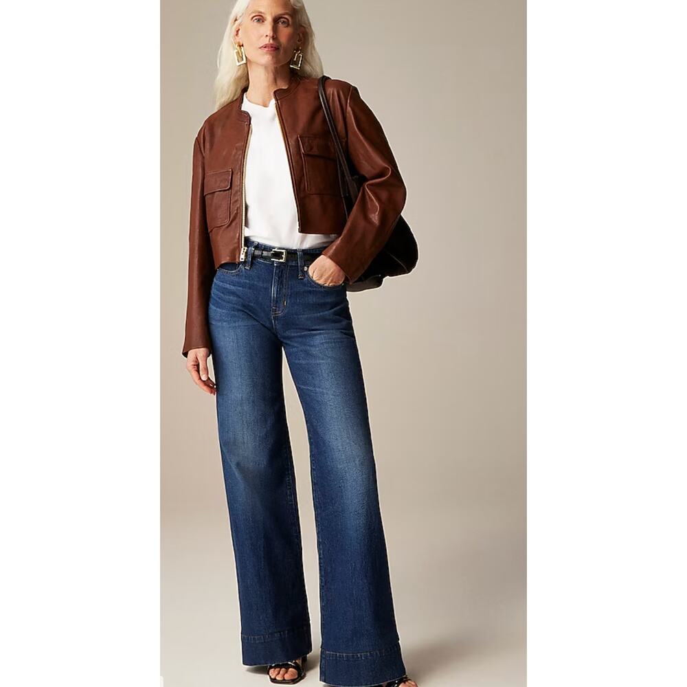 J Crew Low Rise Denim Trouser Jeans 27 27P P27 J.Crew